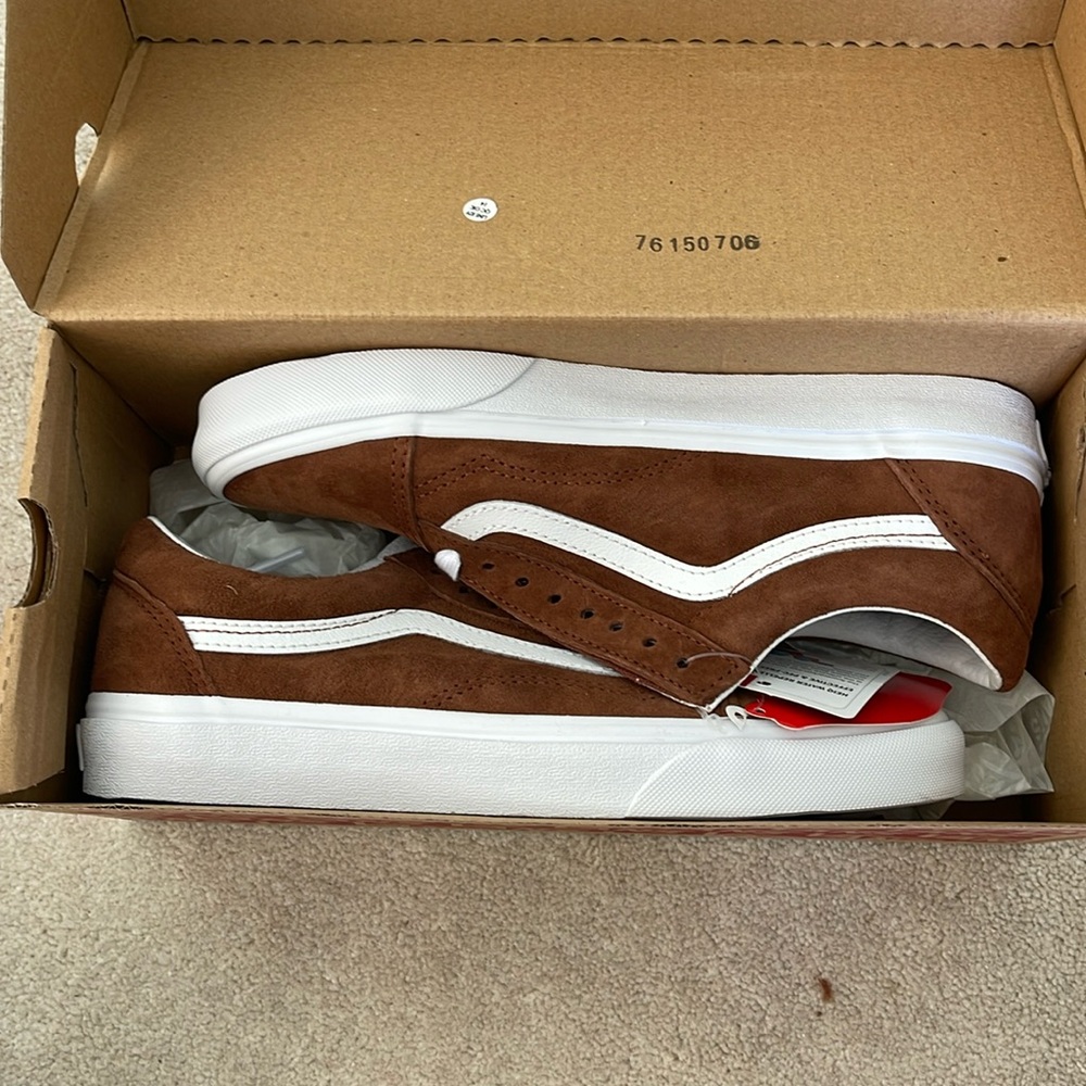 Vans Old Skool Pig Suede Brown Shoes